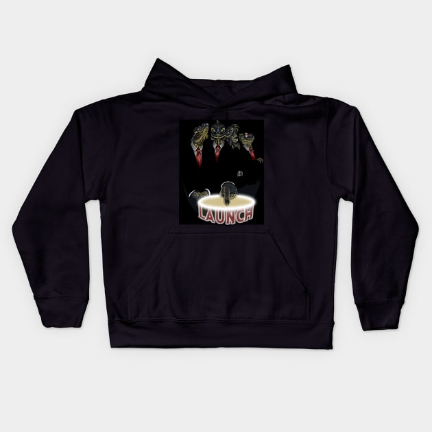 NEW WORLD ORDER Kids Hoodie by DeclanTIGERIllustration